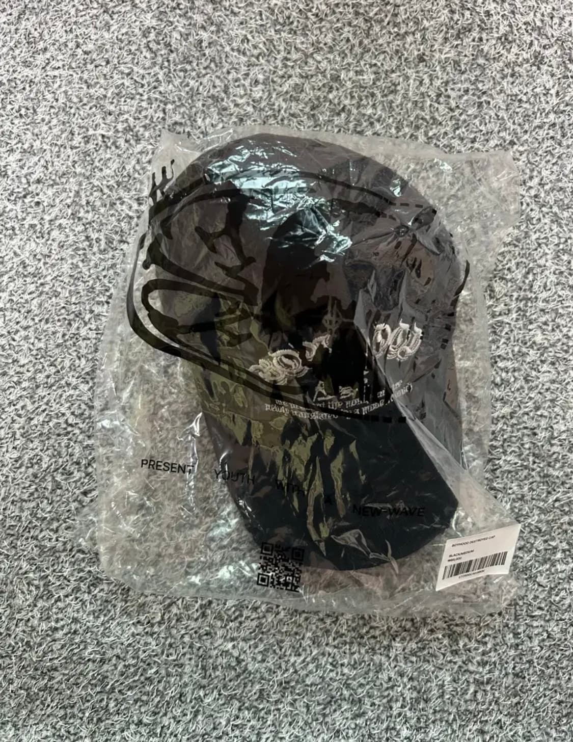 [새상품]ETCE BOY HOOD DESTROYED CAP (BLACK) 상품이미지5