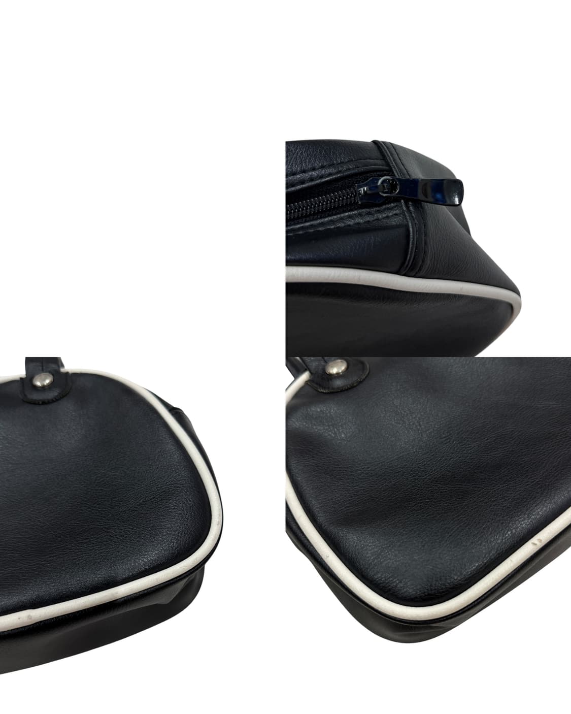 아디다스 빈티지 레더 토트백 Y2K 가방 블랙 상품이미지9