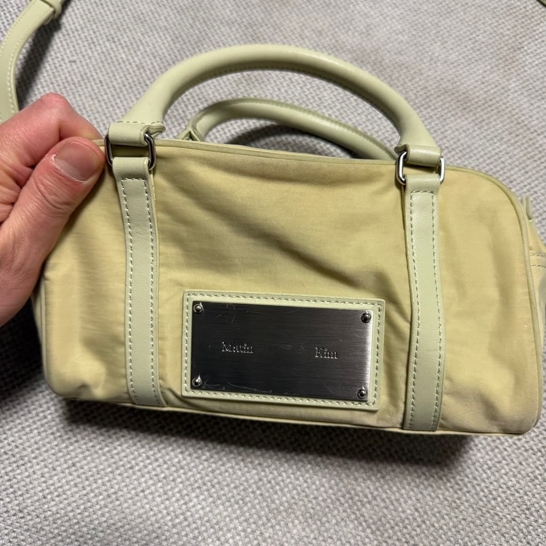 마땡킴 베이비 스포티 토트백 베이지 상품이미지2