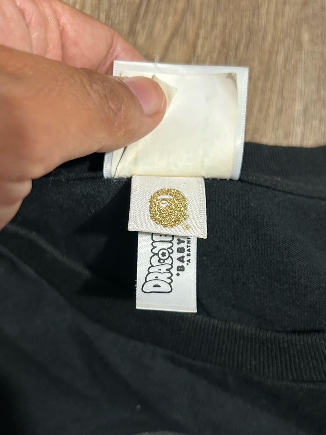 베이프 x 드래곤볼 베이비 마일로 롱슬리브 티셔츠 블랙 XL 상품이미지4