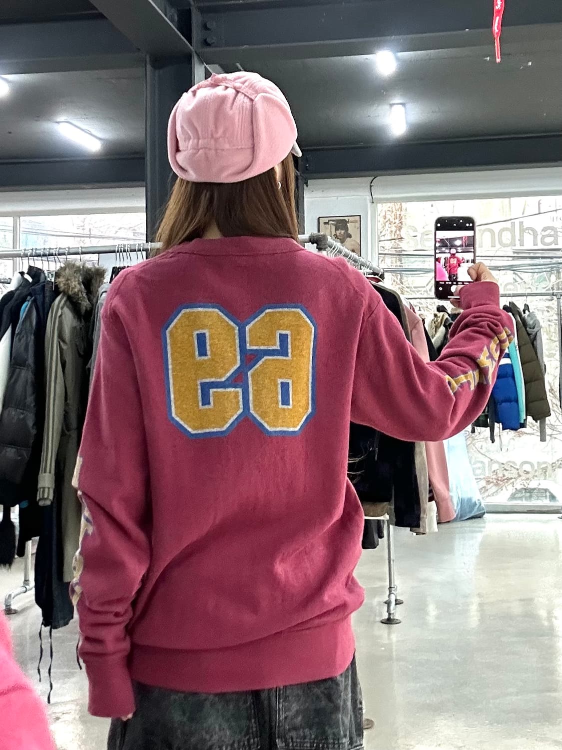 히스테릭글래머 90s 코튼 블루종 집업 상품이미지2