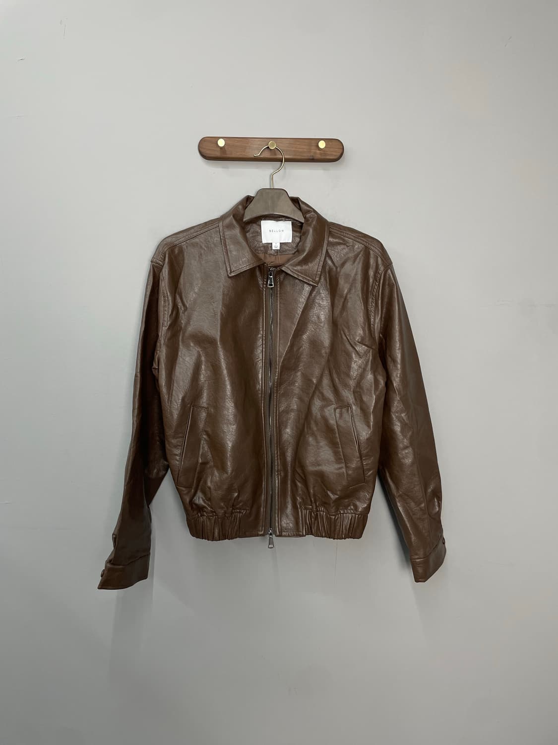 빈티지 투웨이 브라운 레더 자켓 H1699 상품이미지2