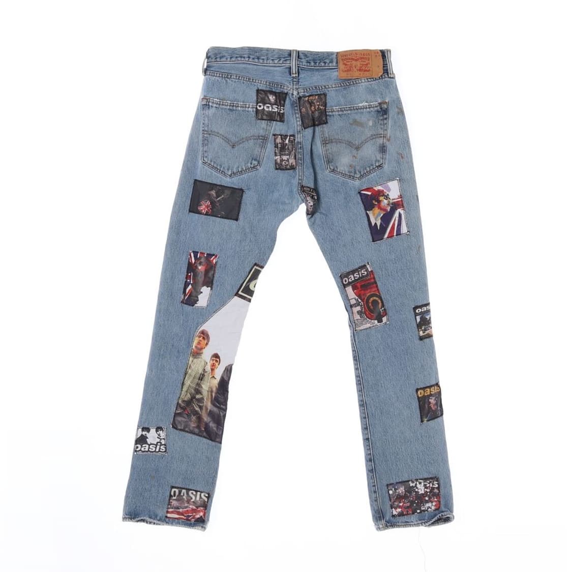 리바이스 501 록 밴드 패치워크 데님 팬츠 청바지 (남성 33in) 상품이미지5