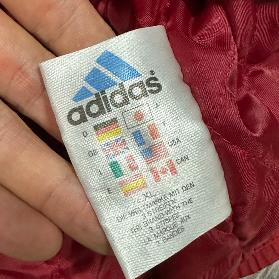 아디다스 올드스쿨 우븐 누빔 후드점퍼 L 상품이미지4