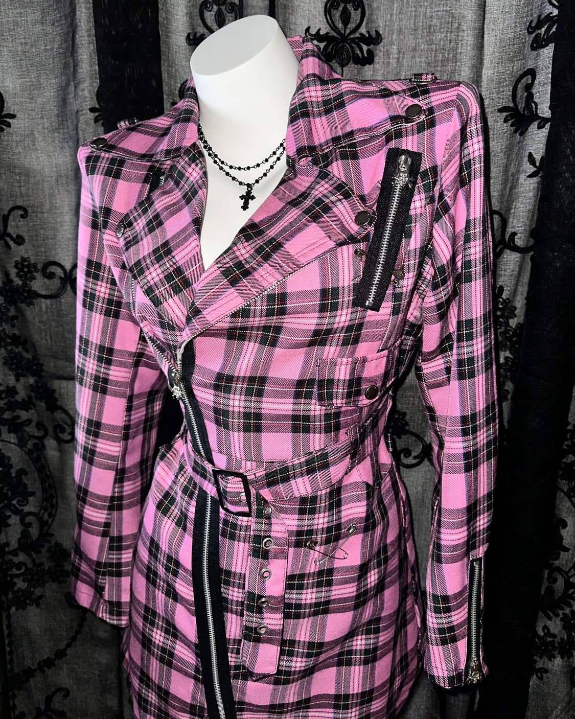 Mad Punk Pink Check Jacket 상품이미지2
