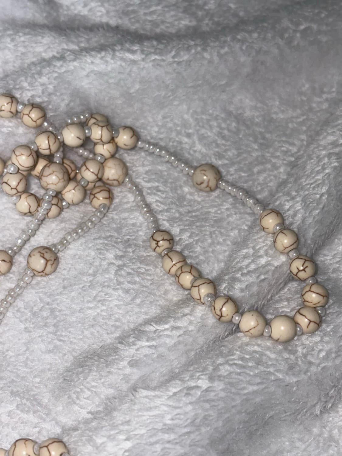 아이보리 크랙 빈티지 로자리오 상품이미지3