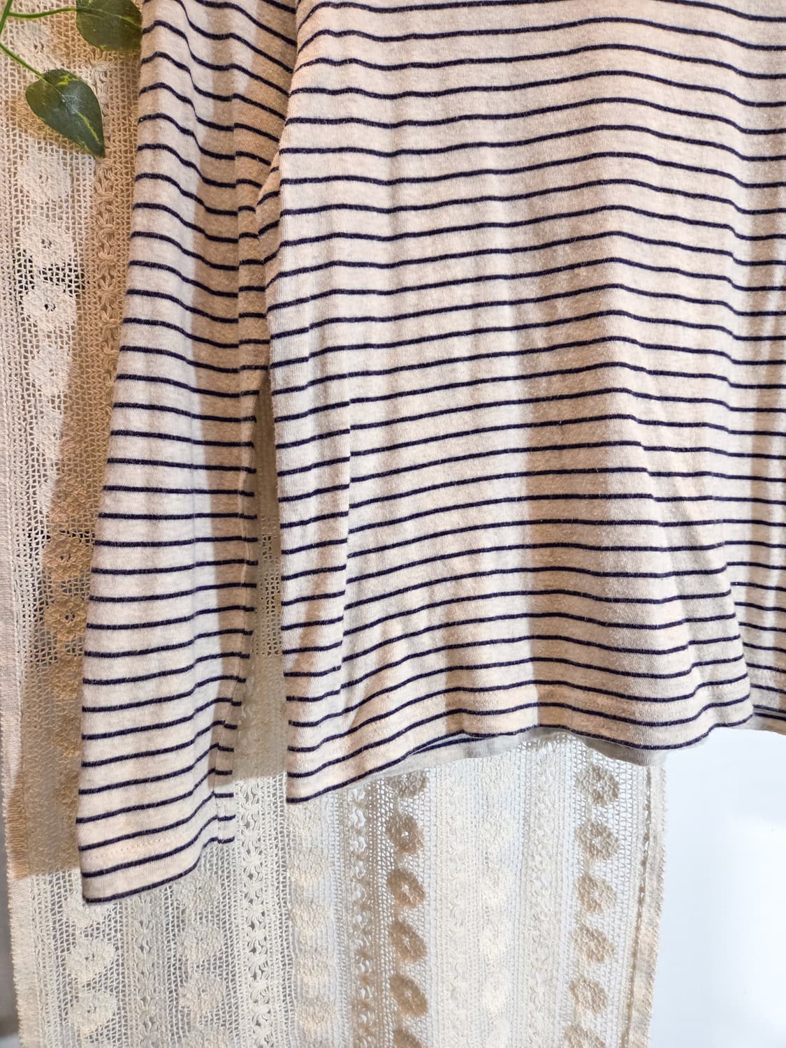 sm2 스트라이프 목폴라 슬리브 상품이미지3