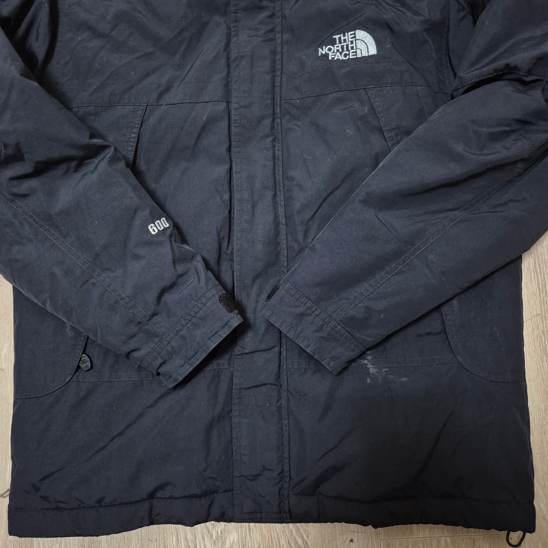 노스페이스 600 사이드포켓 후드 바람막이 경량패딩 자켓 S(90) 상품이미지3