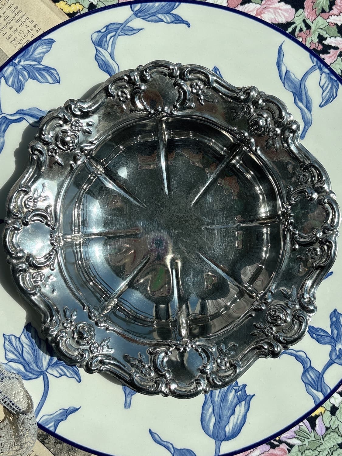 빈티지Towle Old Master 실버플레이트 볼플레이트 상품이미지3