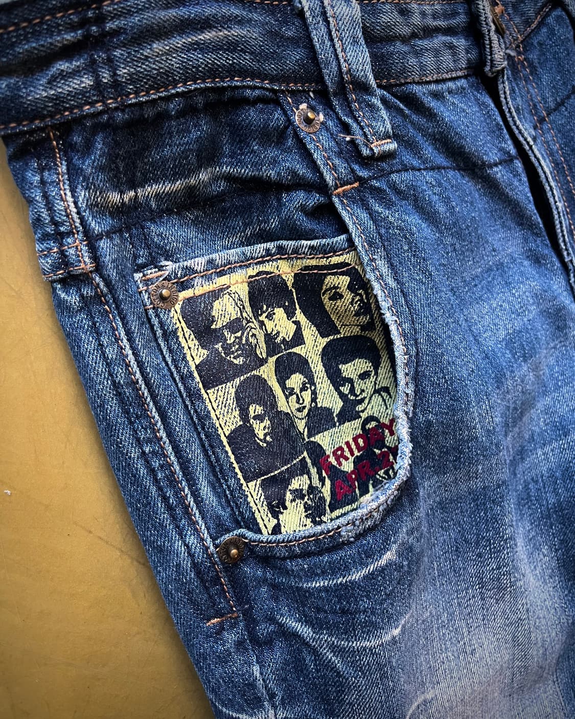 Japanese Vintage Pocket Printed Denim 상품이미지4