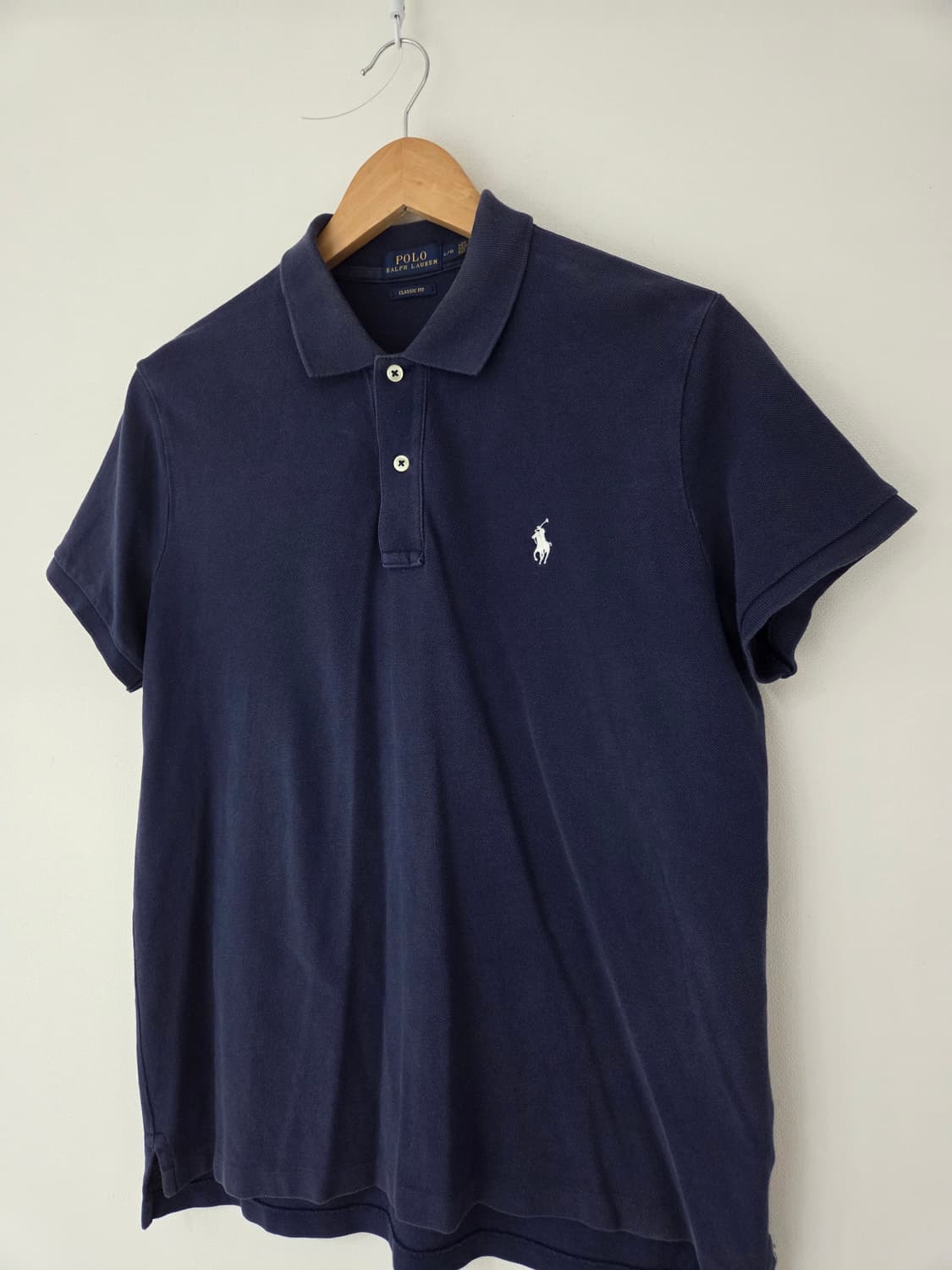폴로랄프로렌 네이비 반팔카라티(화이트포니,95사이즈) 상품이미지3