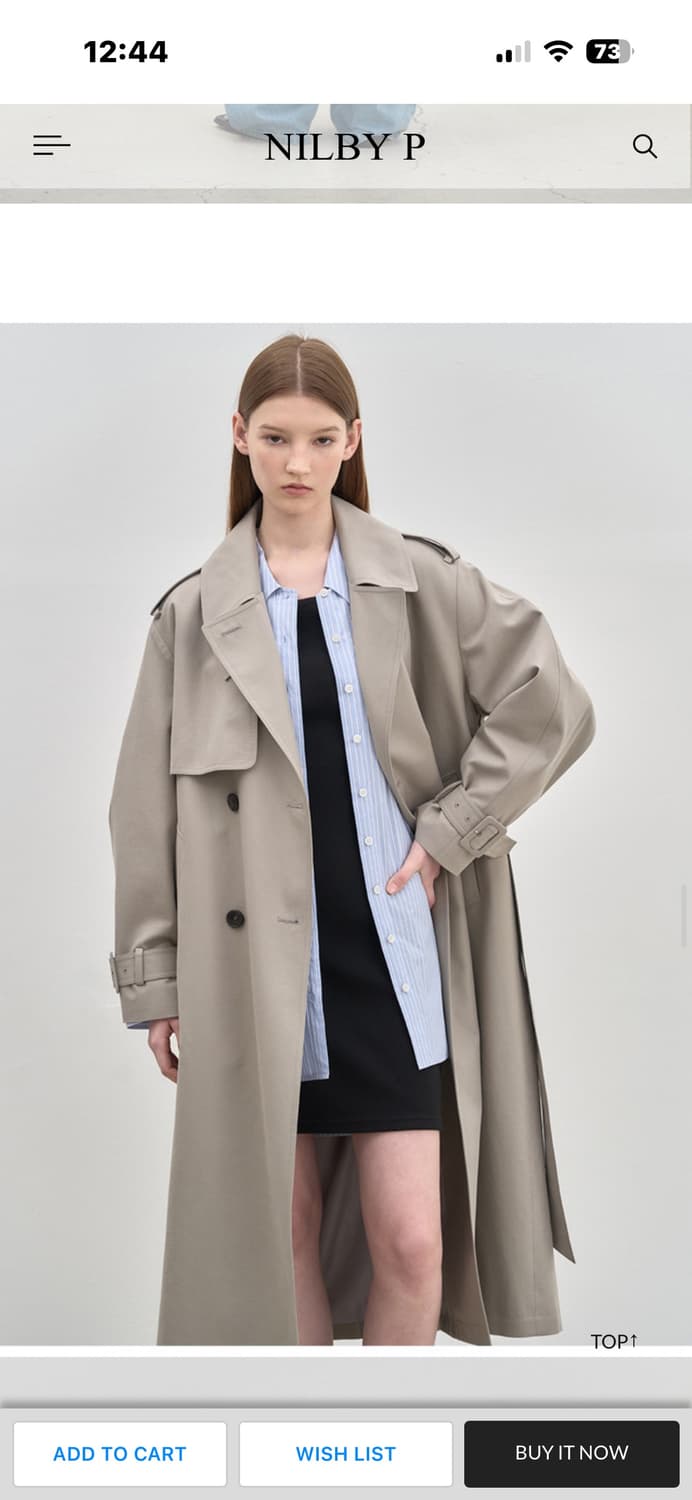  NILBY P 닐바이피 트렌치 코트 상품이미지9