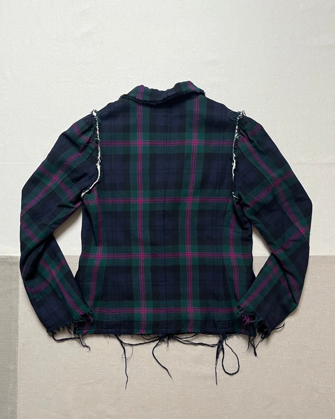 꼼데가르송 체크 컷아웃 자켓 Comme des garcons 상품이미지2