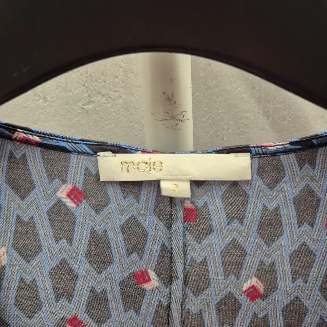마쥬 랩 원피스 2 블루 패턴 상품이미지8