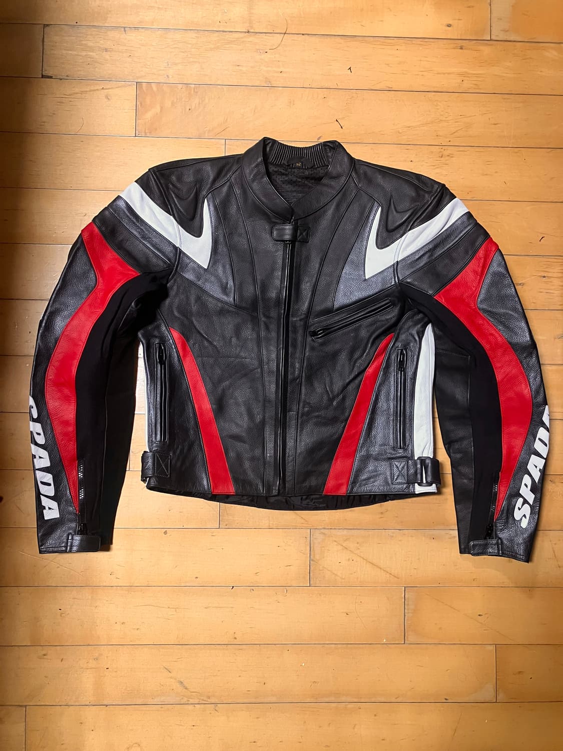 Japanese 90s SPADA 스파이럴 베놈패널 리얼레더 레이싱 자켓 상품이미지2