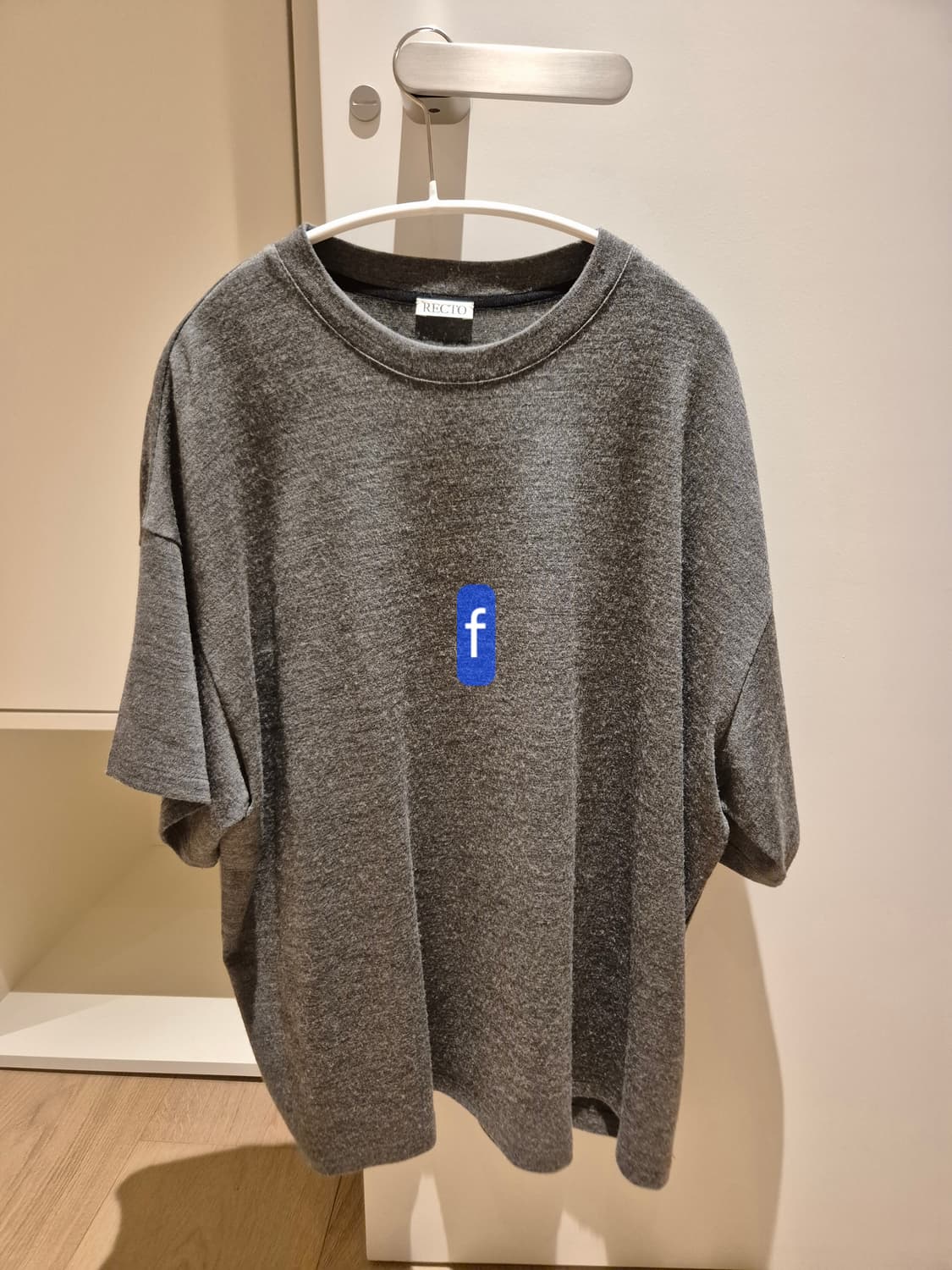 RECTO 렉토 반팔티 그레이 상품이미지1