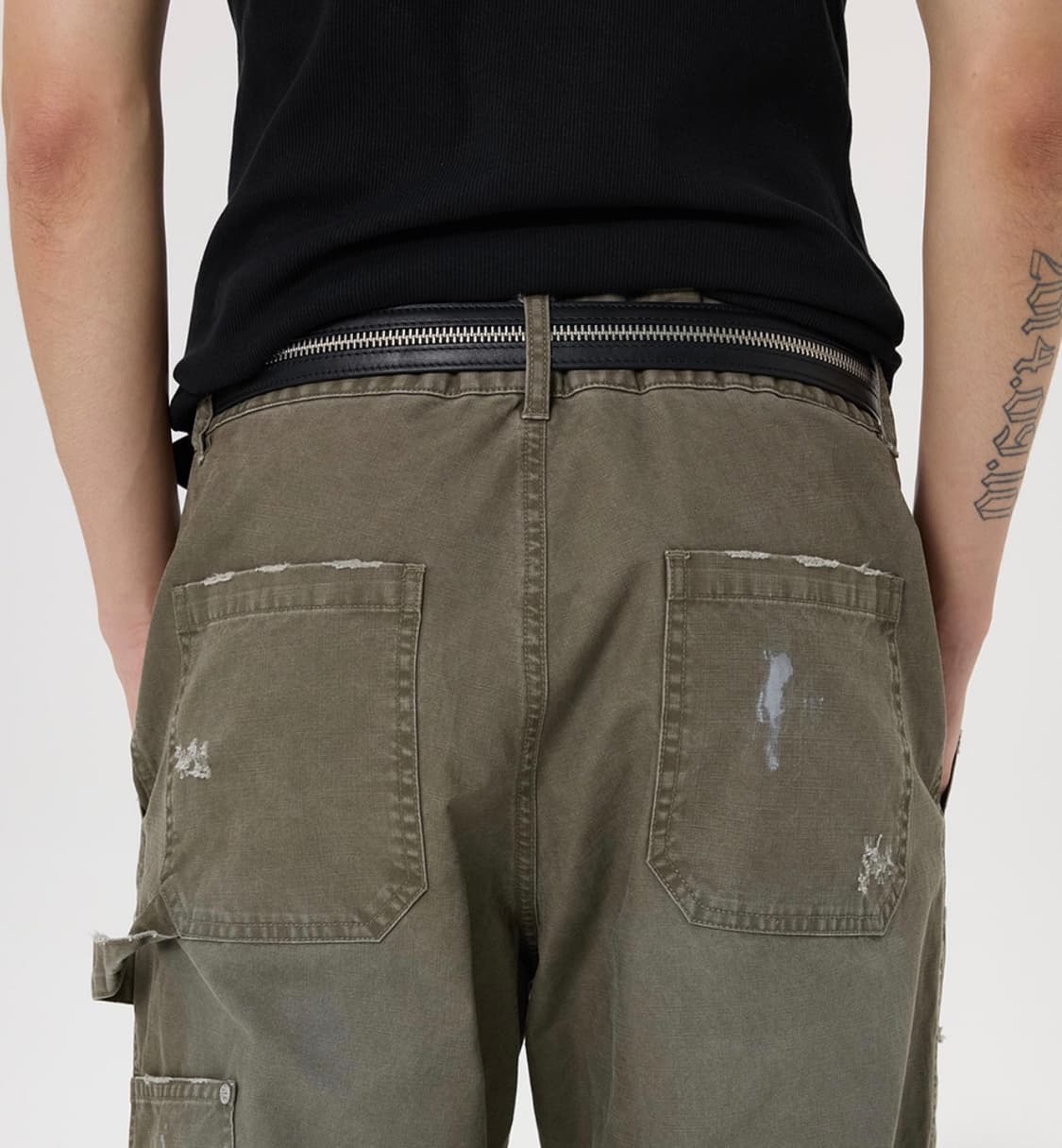 Zipper leather belt 상품이미지3