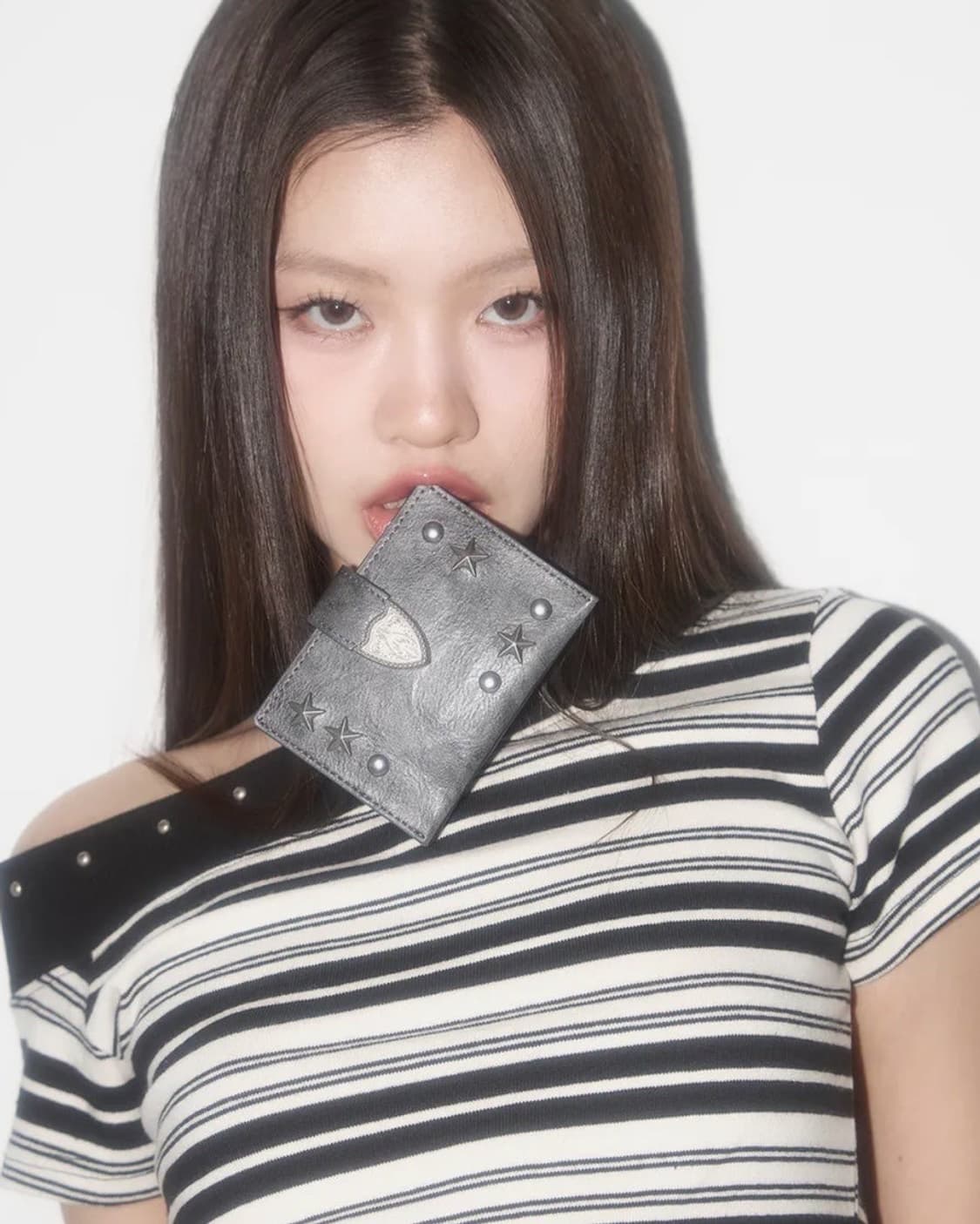 ILLIGO 웨스턴 아코디언 카드 지갑 차콜 상품이미지4