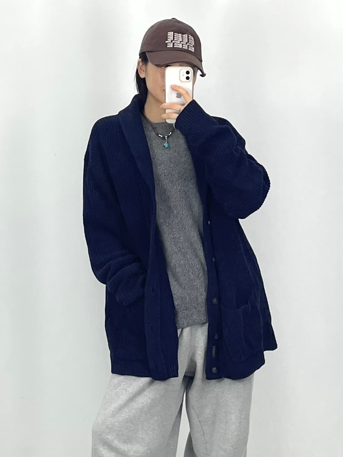 [2XL]폴로 네이비 가디건CK9802 상품이미지1