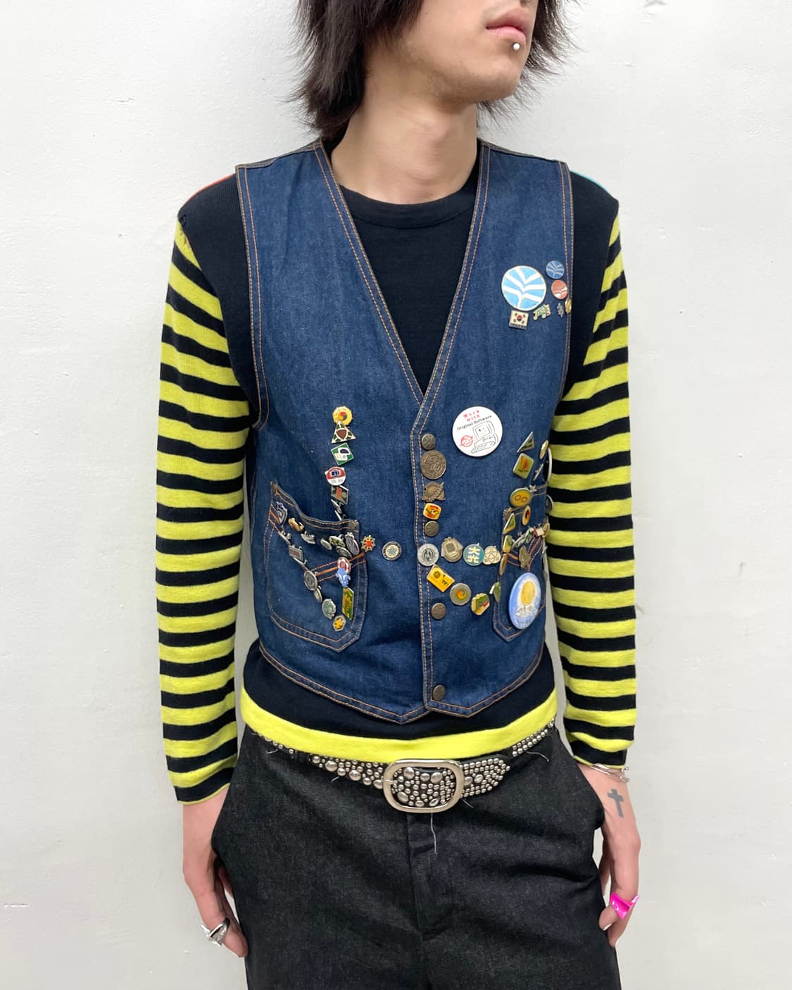 Korean Boy Scout Waffen Denim Best 상품이미지3