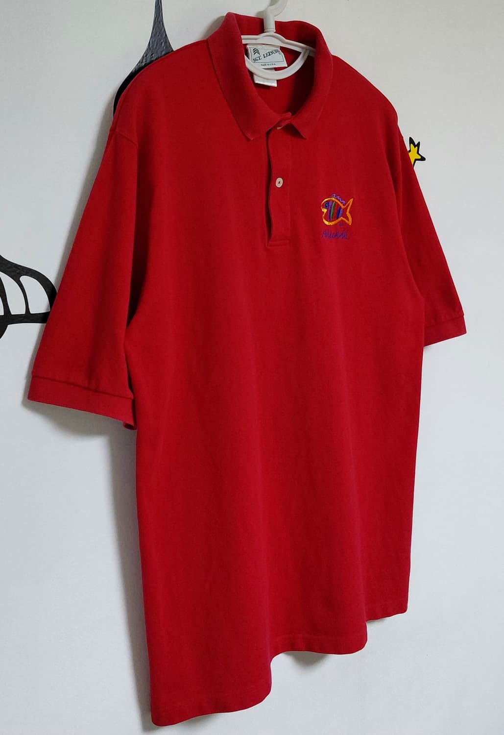 [L] 90s SGT. LEISURE 자수 카라티 Made in USA 상품이미지7