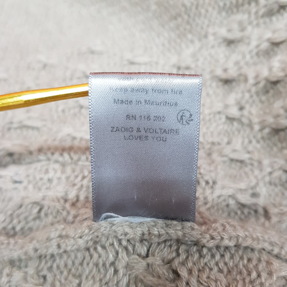 쟈딕앤볼테르후드 캐시미어 니트 롱 가디건 XS/S사이즈 상품이미지7