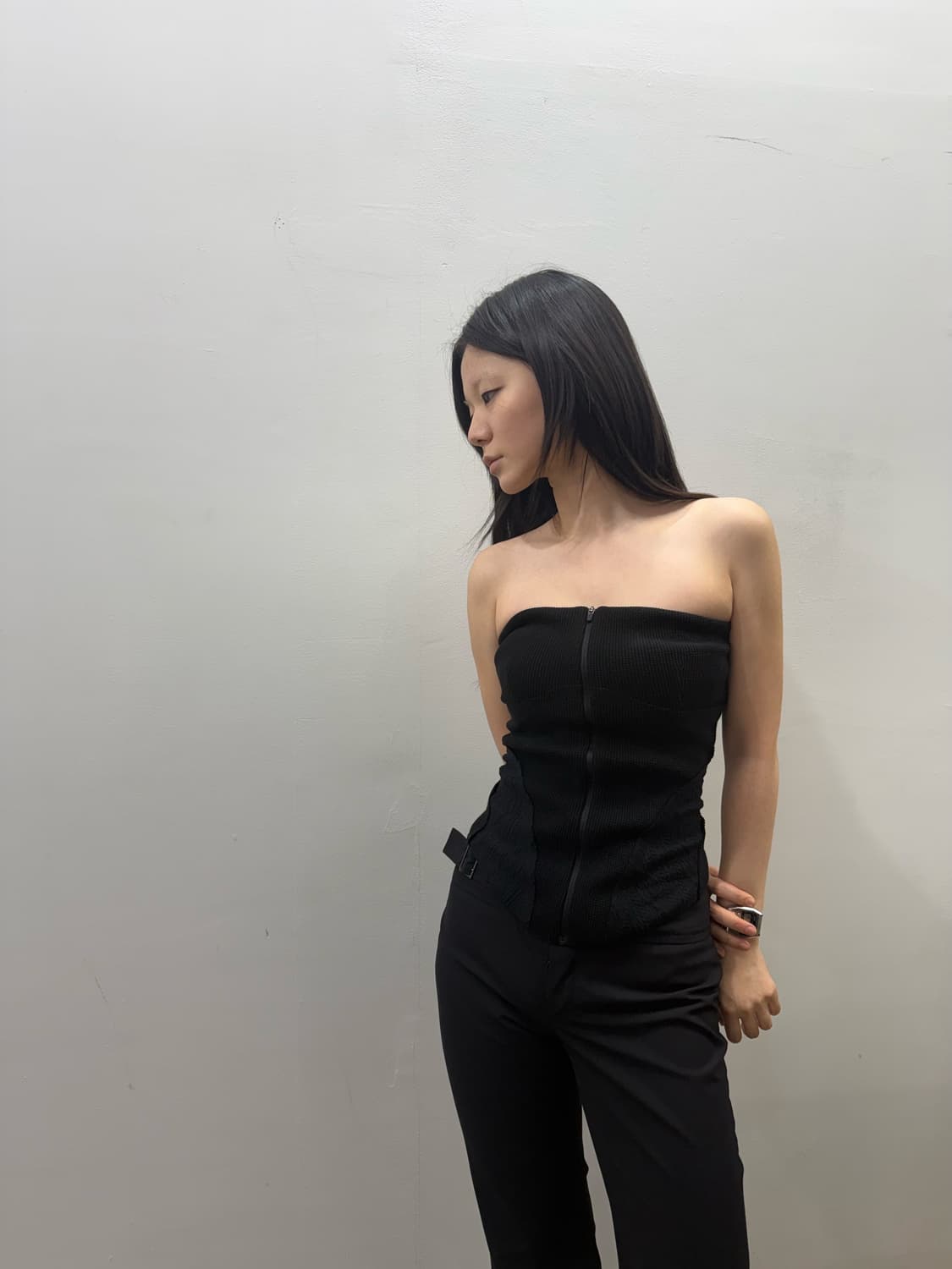혜인 서 코튼 집업 코르셋 상품이미지4