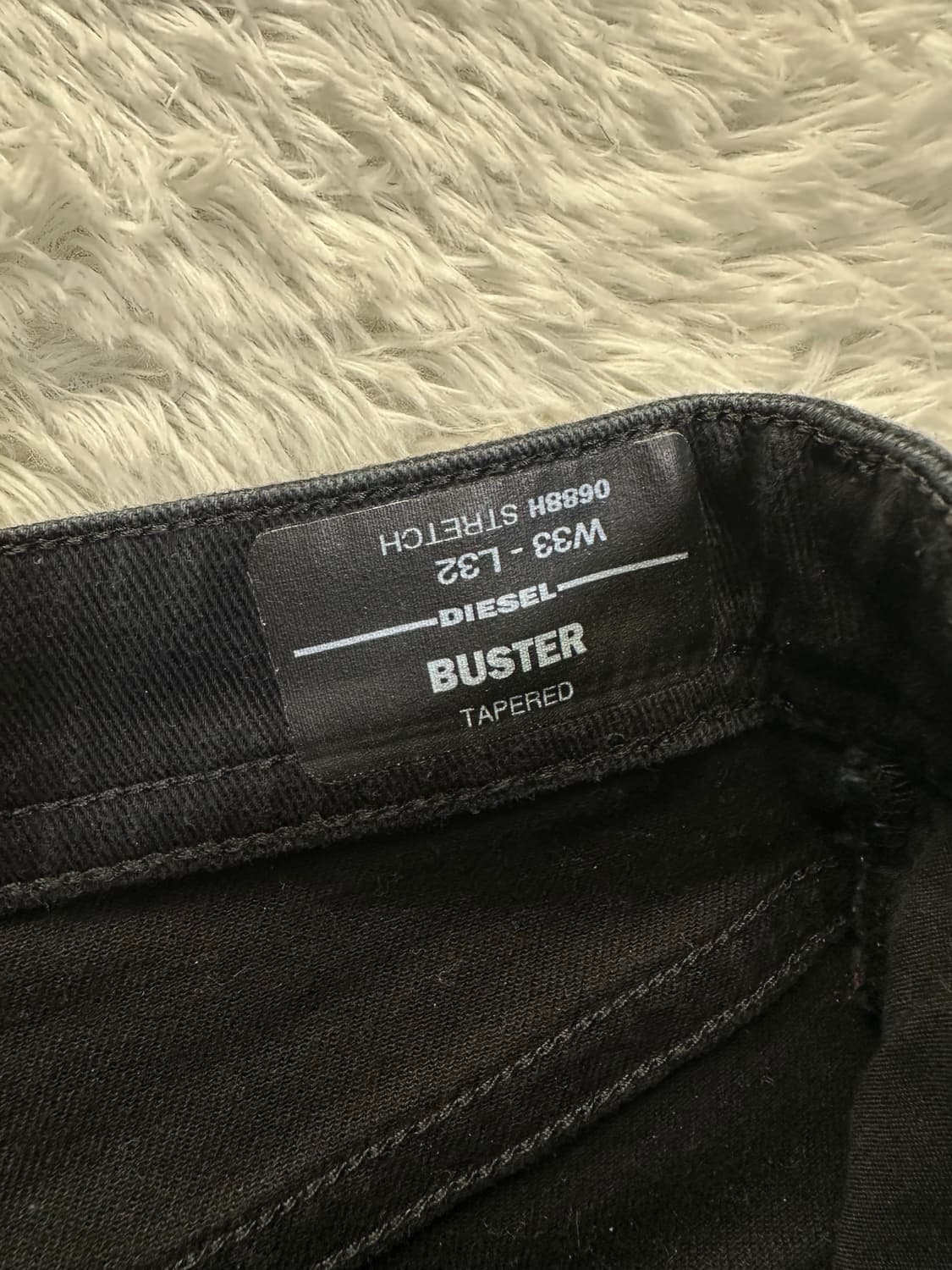 디젤 BUSTER 블랙진 W33 L32 상품이미지6