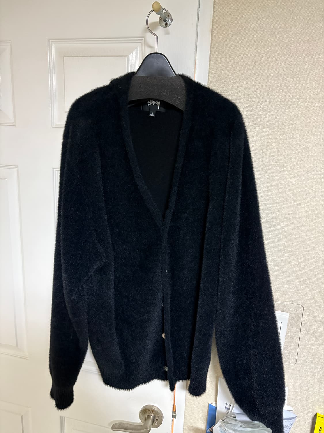 스투시 쉐기 가디건 블랙 L사이즈 상품이미지1