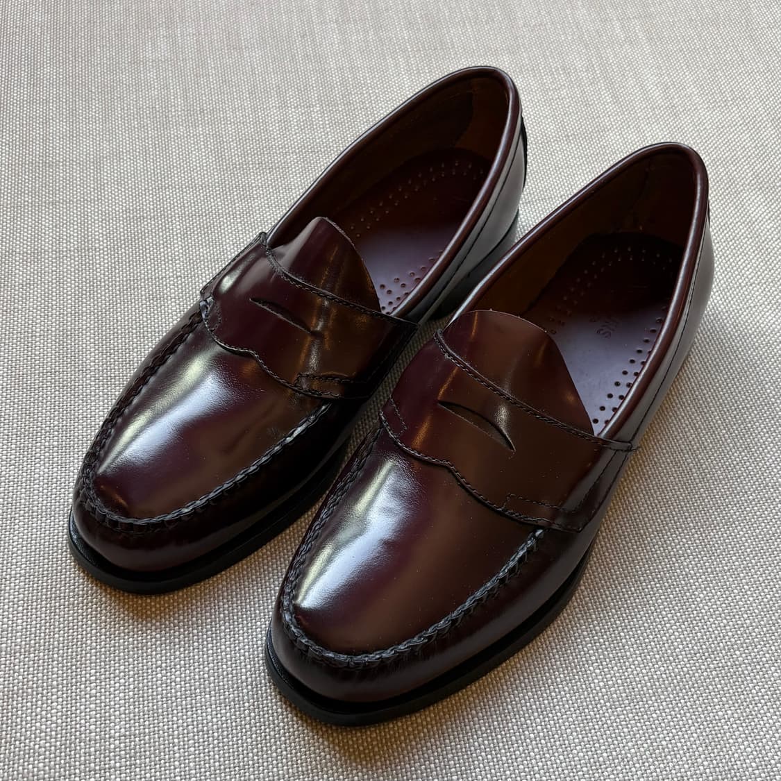 [265] G.H.BASS 위준 LOGAN 버건디 페니 로퍼 상품이미지1