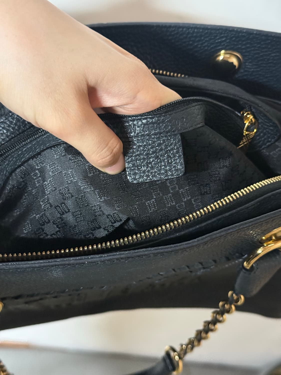 닥스 DAKS 클래식 더블 D 레더 숄더,토트백 상품이미지9