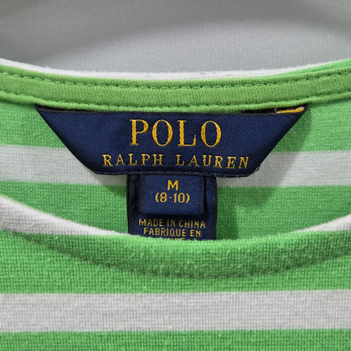 폴로랄프로렌 걸즈 코튼 스트라이프 원피스 M/8/10 상품이미지2