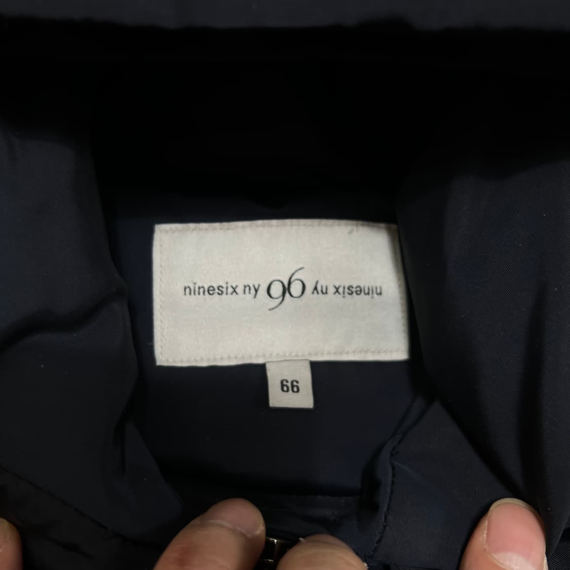 나인식스 뉴욕 여성 덕다운 후드 롱패딩 점퍼 [네이비] S/90(66) 상품이미지5