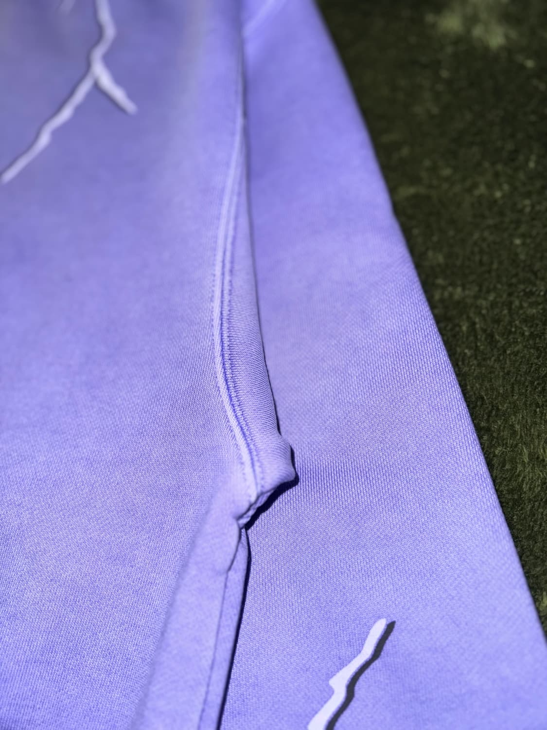 [XL] REOVER 리오버 라이트닝 그래픽 가먼트 다잉 스웻셔츠 퍼플 상품이미지4