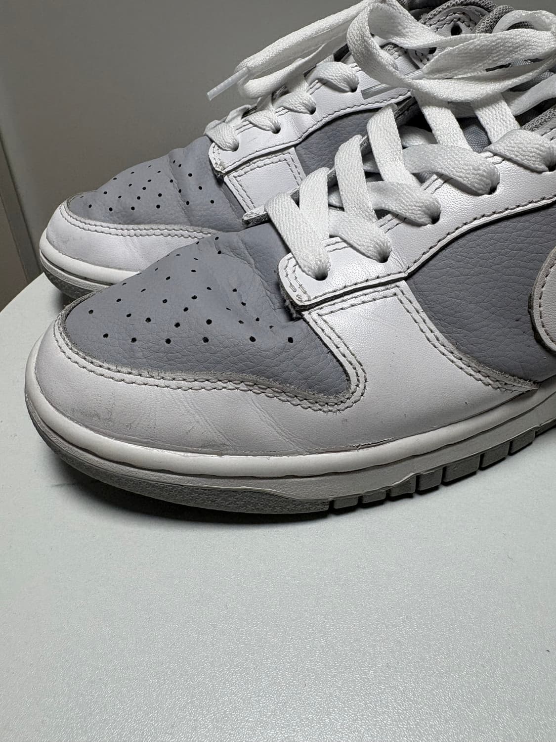 나이키 덩크 로우 레트로 화이트 뉴트럴 그레이 260mm 상품이미지6