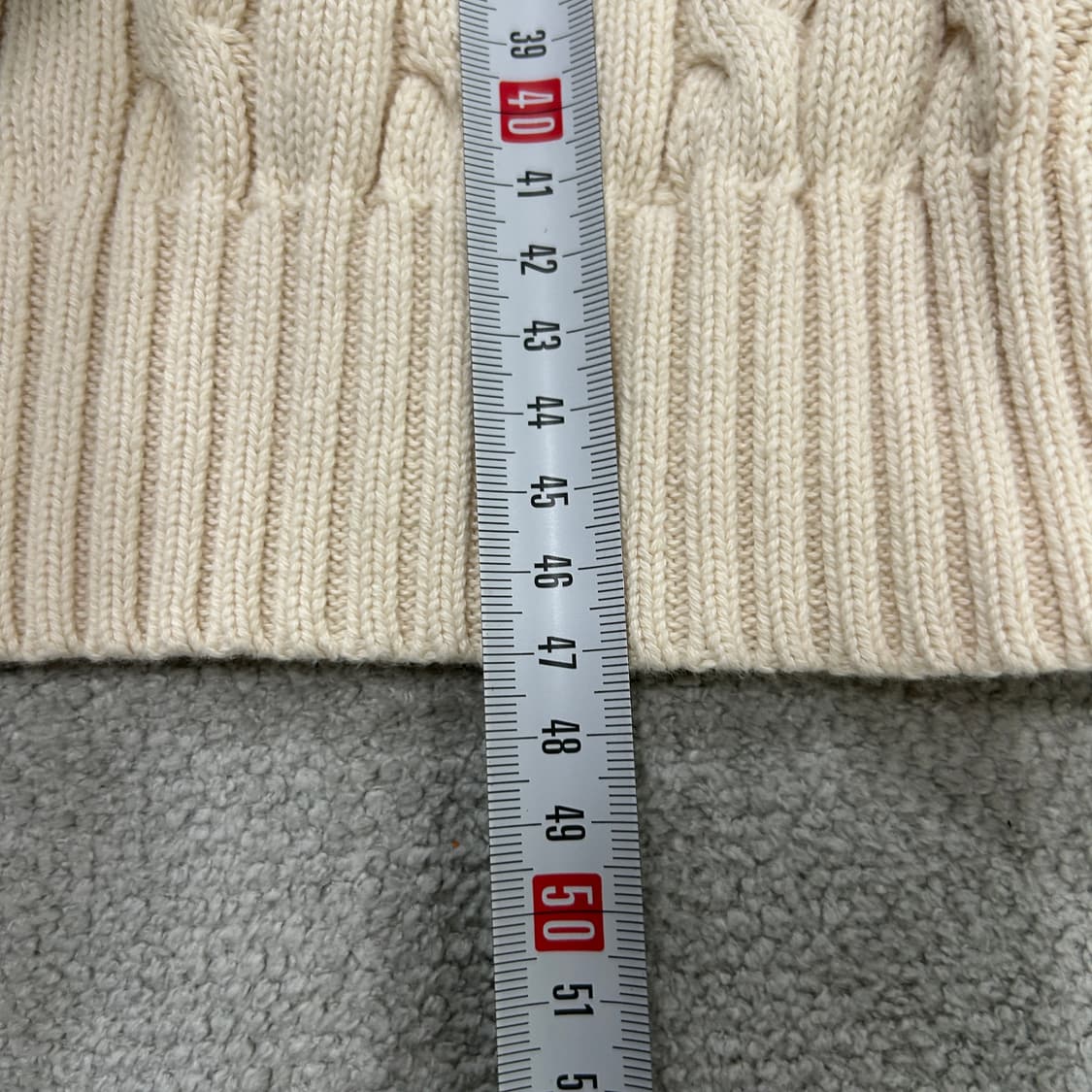 폴로 아이보리 꽈배기니트 xs 상품이미지8