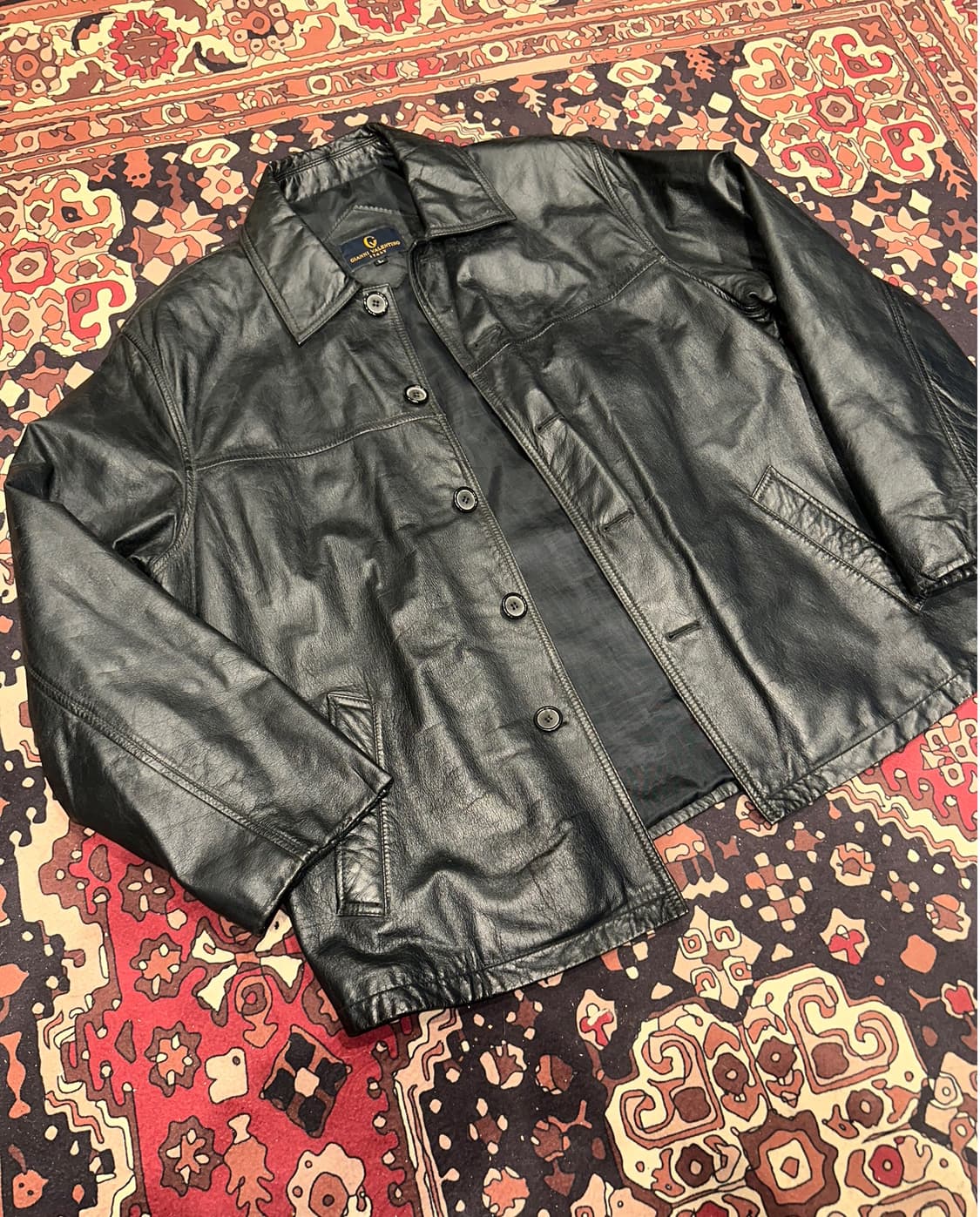 ( L ) 가죽카코트 가죽자켓 레더자켓 빈티지가죽 가죽셔츠 가죽남방 상품이미지2