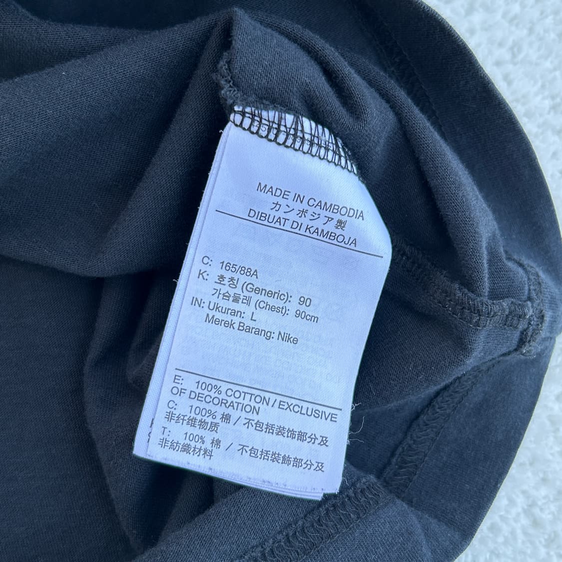 나이키 블랙 립 스우시 반팔티셔츠 상품이미지8