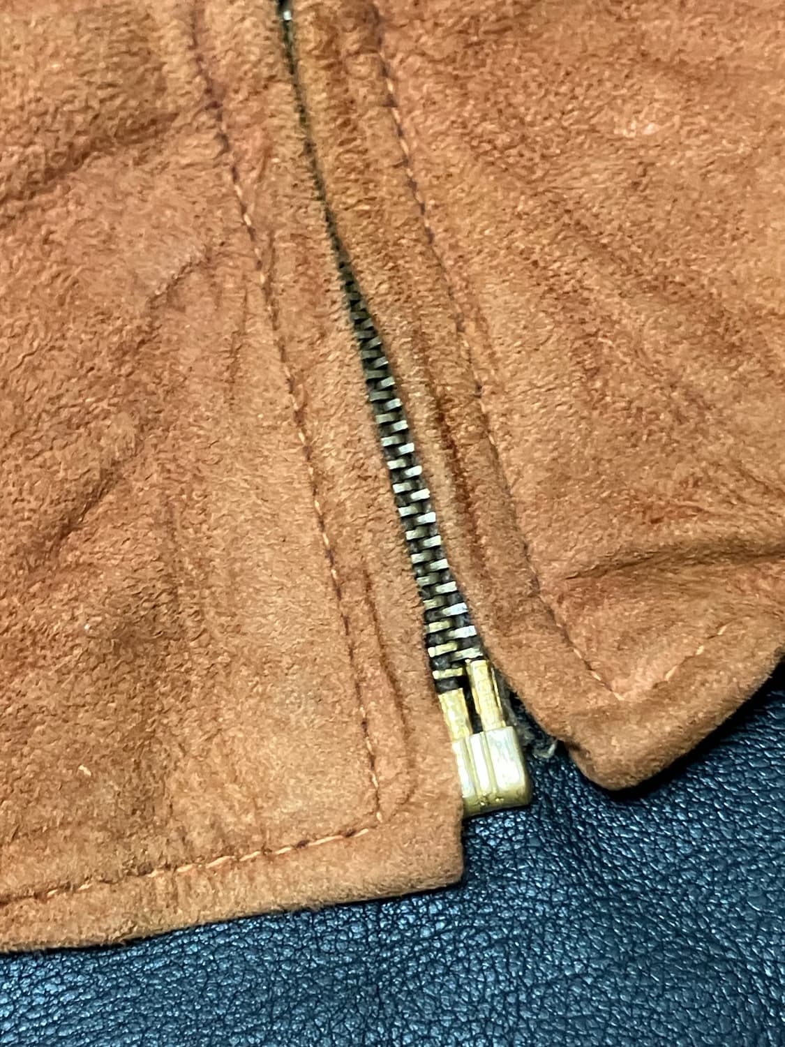 🇺🇸 50s Appalachian 소가죽 스웨이드 봄버 자켓 rrl 상품이미지5