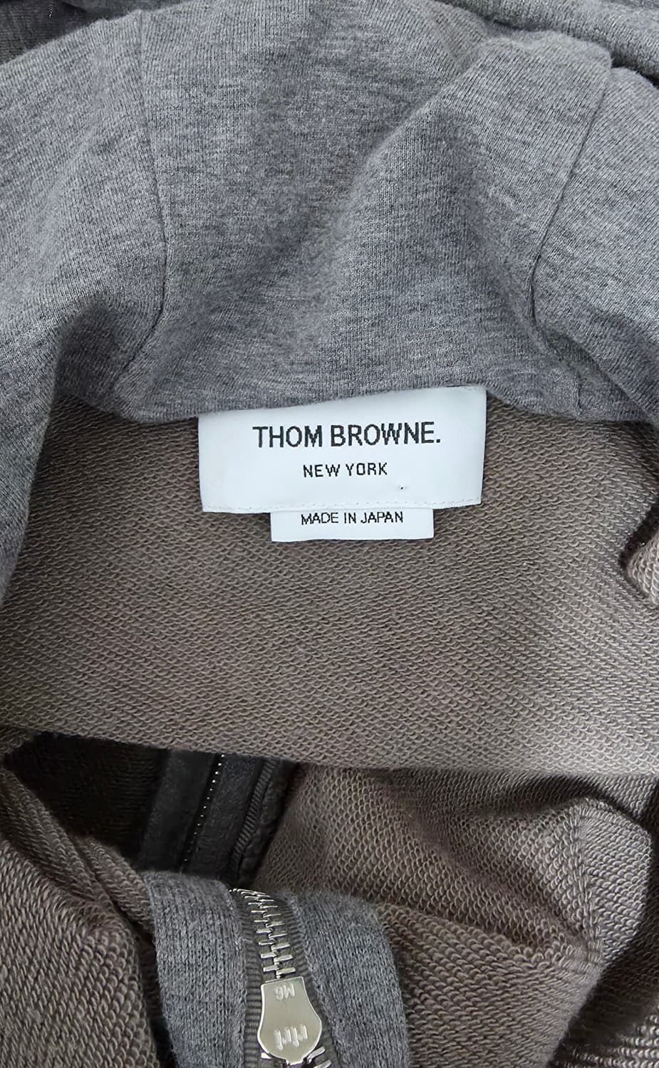 톰브라운 사선완장 릴렉스핏 후드집업 매드 그레이 2사이즈  상품이미지6