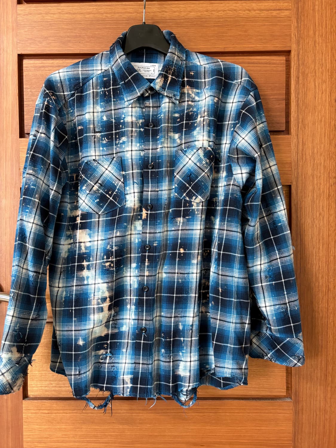 라푸 미야기 히데타카 데미지 블리치 셔츠 상품이미지1