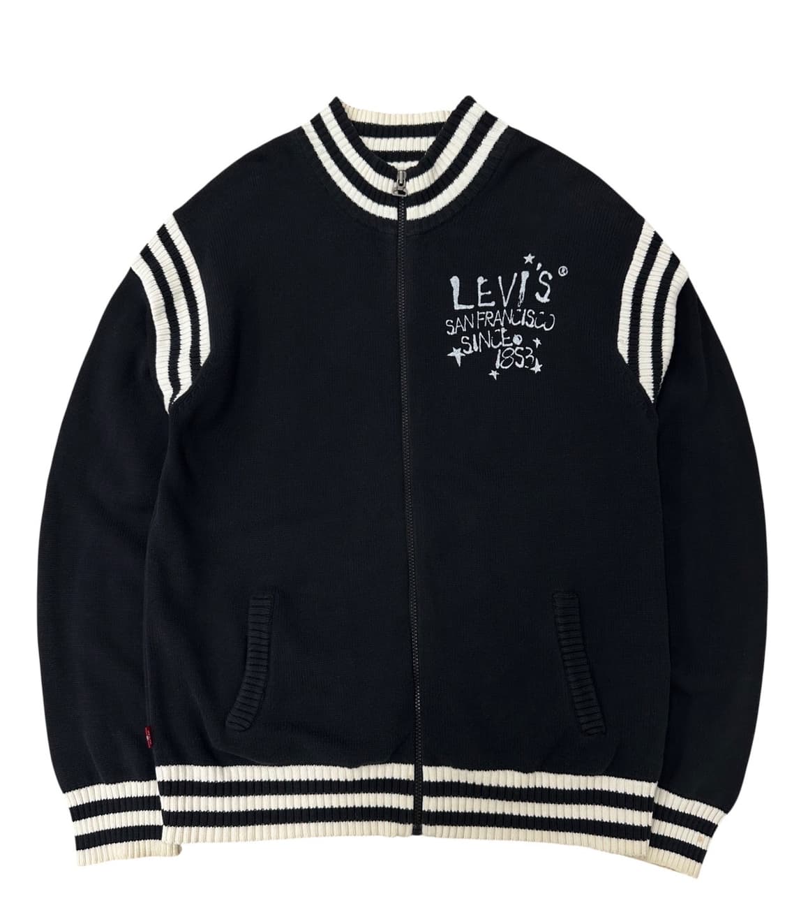 00s 리바이스 니트집업 블랙 (XL) 상품이미지1