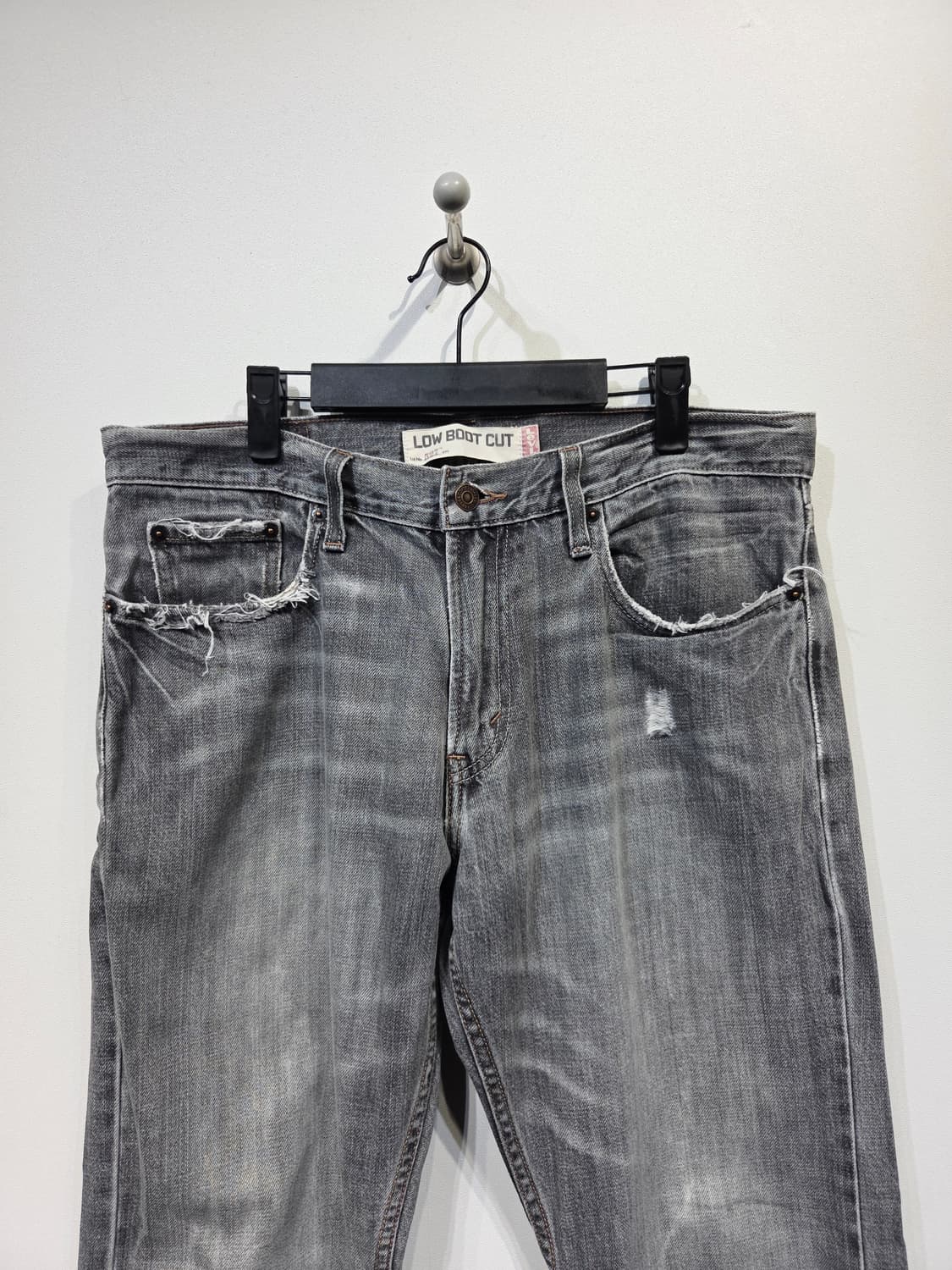 리바이스(Levi's) 527 로우 부츠컷 그레이 데님 팬츠 상품이미지3