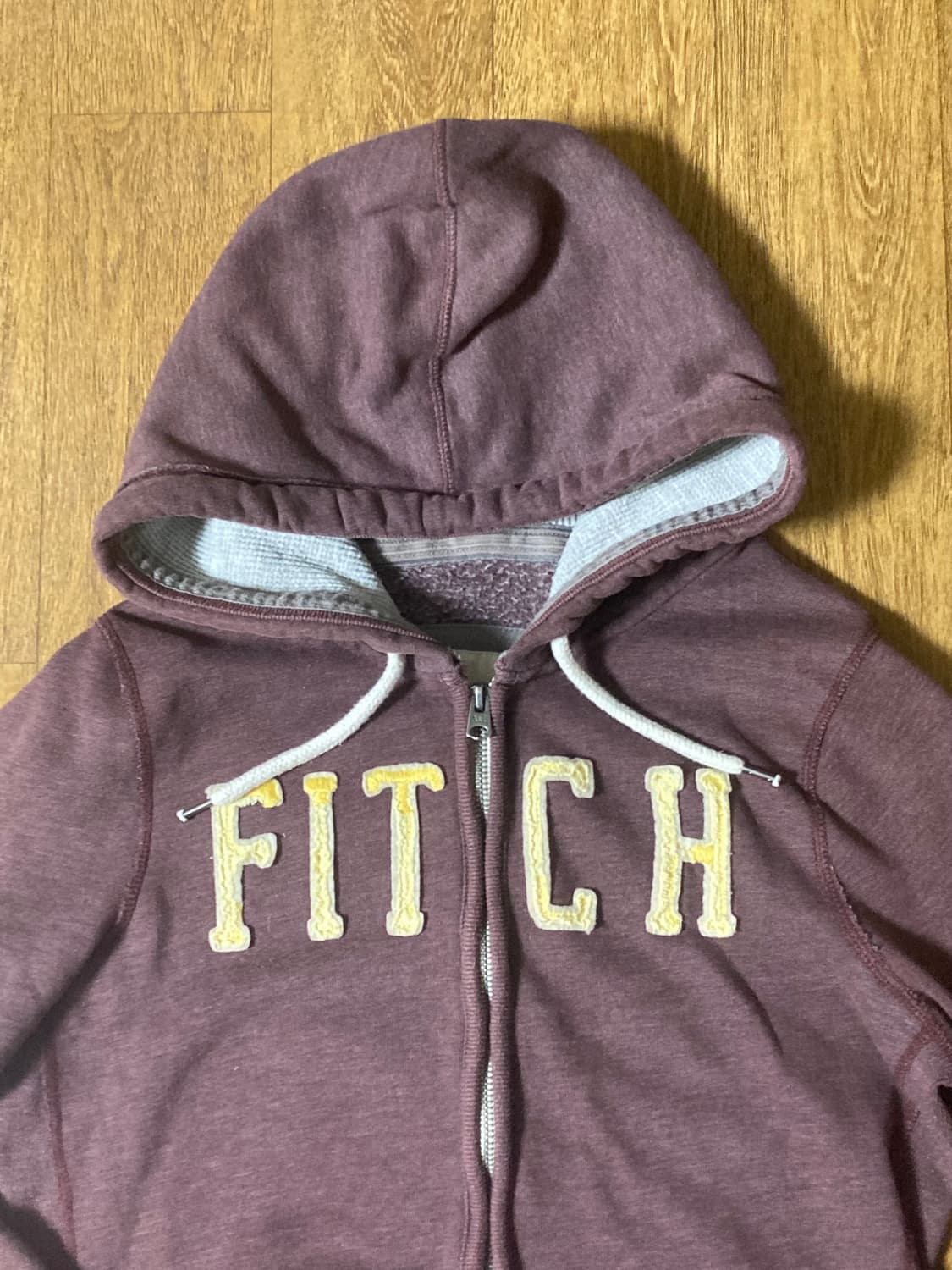 (매물없음,말라핏!!)아베크롬비 퍼플 와인 후드집업 L 상품이미지2