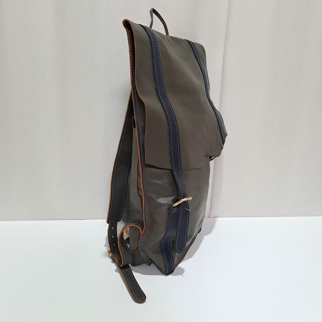 (택포) 핸드메이드 가죽 백팩 B815 상품이미지4