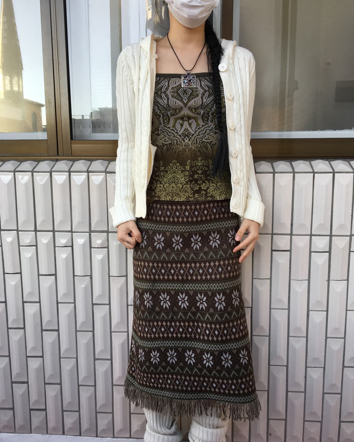 Gap cable pattern hood knit cardigan 상품이미지6