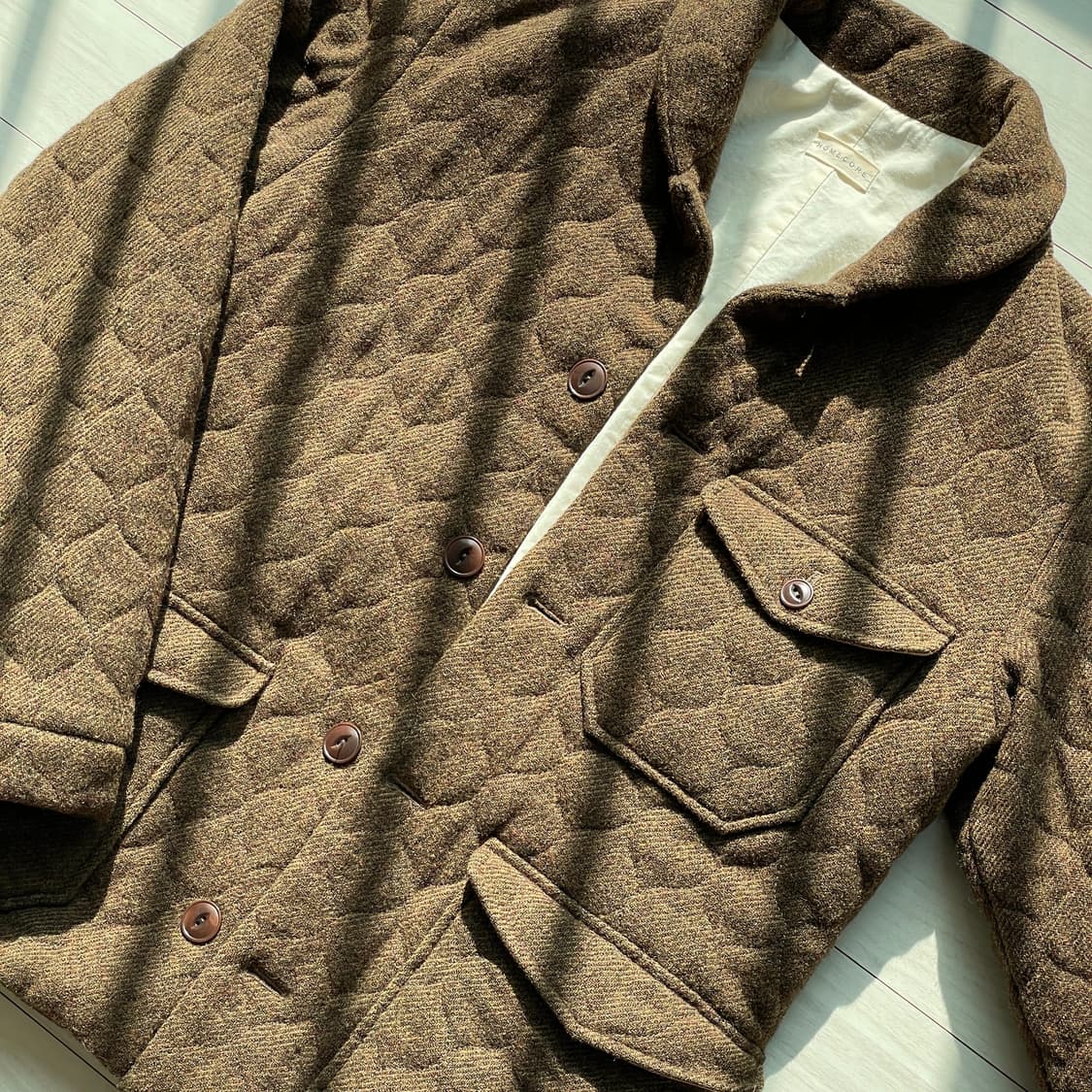 홈코어 Homecore 퀼팅 울 자켓 M사이즈 상품이미지2