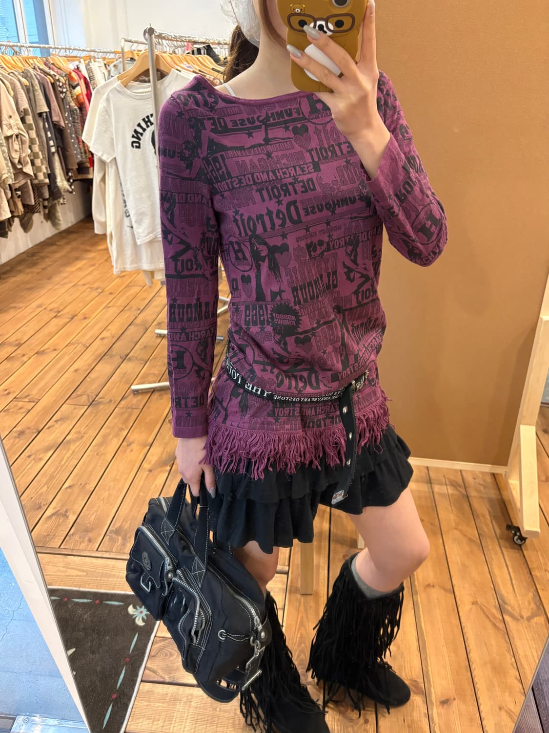 히스테릭글래머 테슬 롱슬리브 니트 상품이미지3