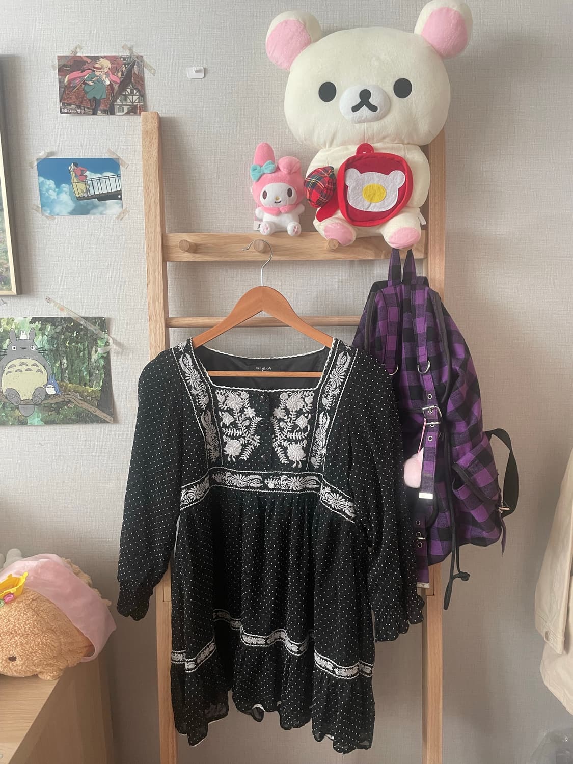 모리걸 무채색 노르딕 가디건 set (착용샷) 상품이미지2