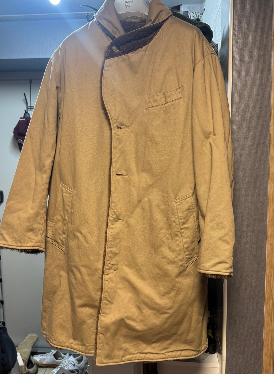 L) 19AW 엔지니어드 가먼츠 리버시블 숄칼라 코트 상품이미지8